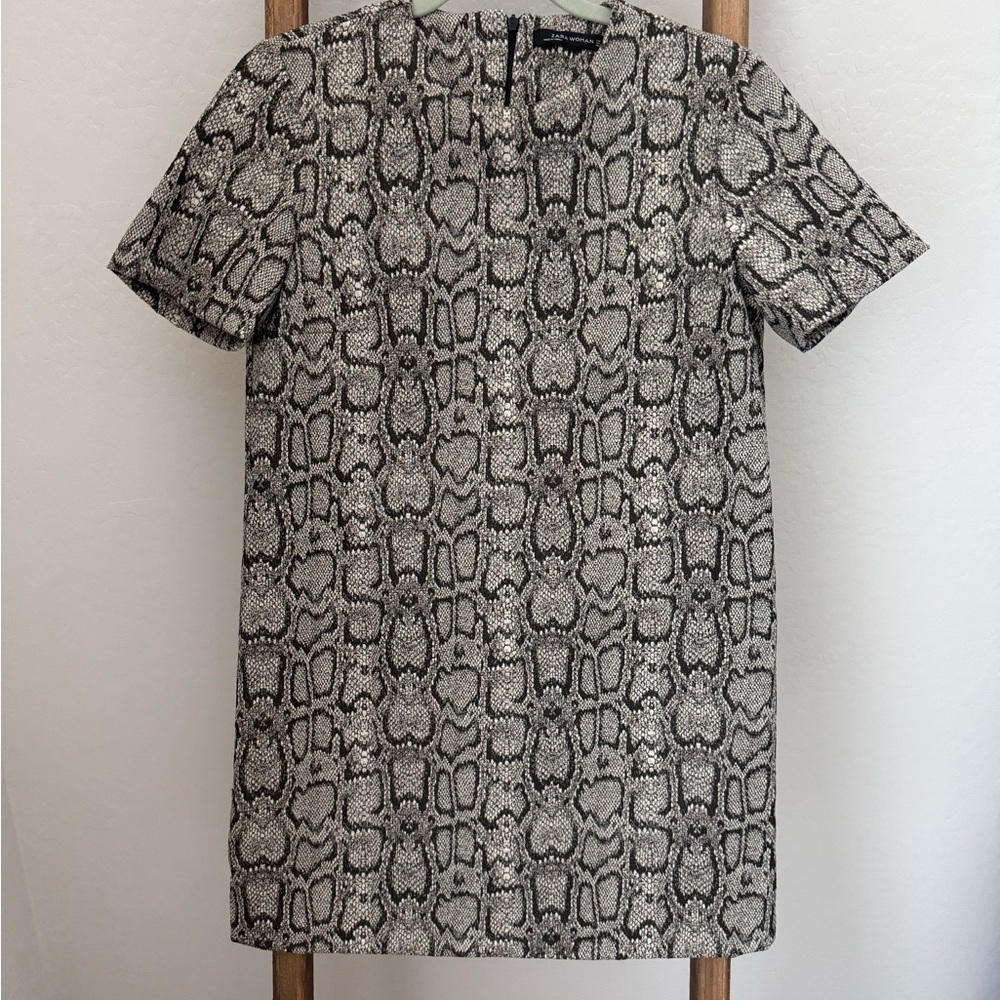 Zara snake print dress